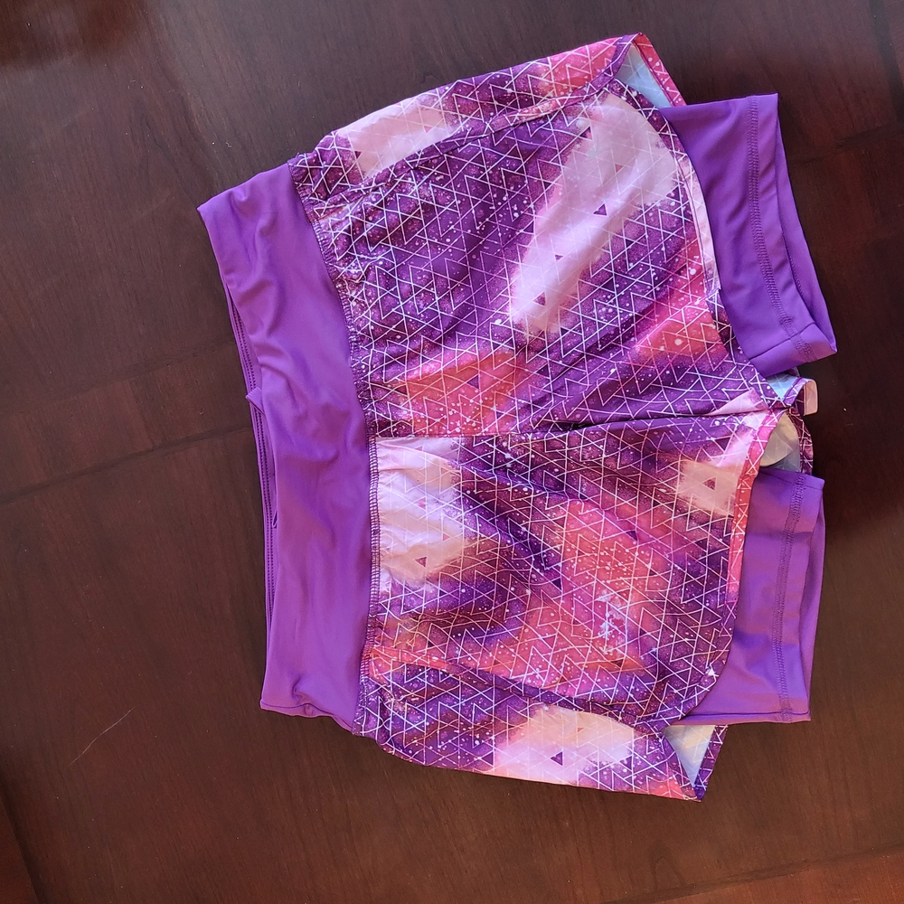 Danskin Women's Athletic Shorts - Purple and Pink